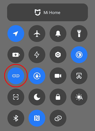 Виджет в шторке уведомлений